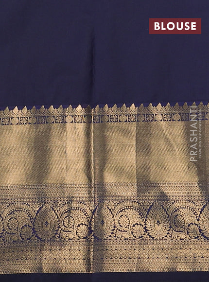 Bangalori silk saree deep wine and black with zari woven buttas and long zari woven border