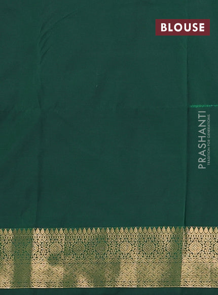 Bangalori silk saree violet and green with allover zari woven buttas and zari woven border
