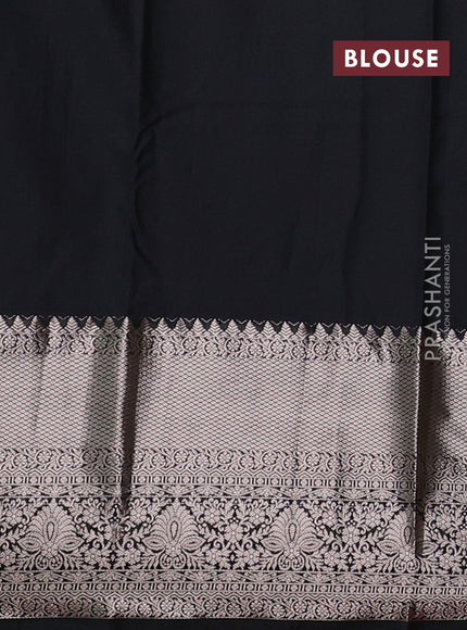 Bangalori silk saree teal green and bottle green with zari woven buttas and zari woven border