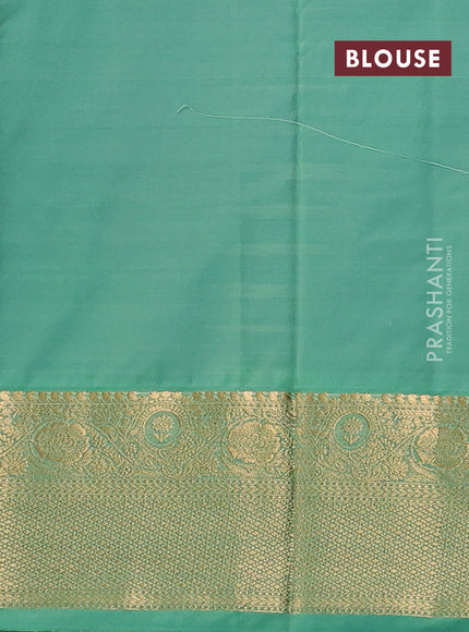 Bangalori silk saree maroon and green shade with zari woven buttas and zari woven border