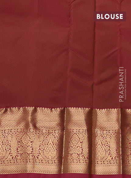 Bangalori silk saree mustard yellow and pink with zari woven buttas and zari woven border