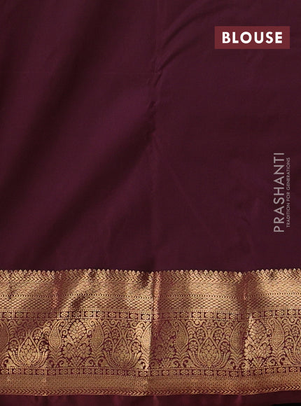 Bangalori silk saree mustard yellow and coffee brown with zari woven buttas and zari woven border
