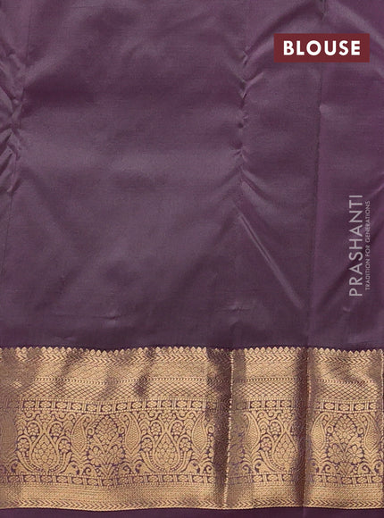 Bangalori silk saree cream and wine shade with zari woven buttas and zari woven border