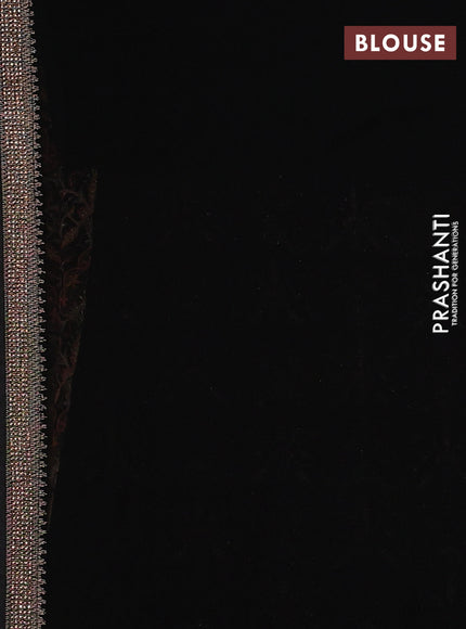 Georgette saree black with allover embroidery & stone work