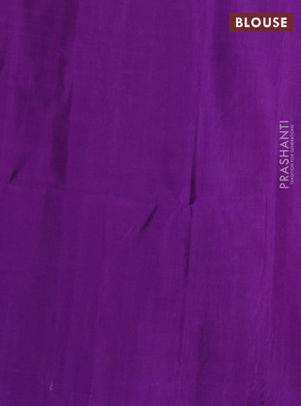 Pure soft silk saree pastel purple and purple with allover thread & zari woven brocade weaves and woven border