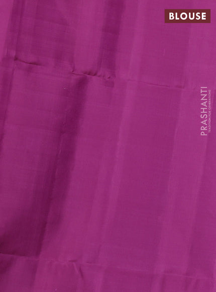 Pure soft silk saree pastel grey and mauve pink with allover checks & zari buttas and simple border