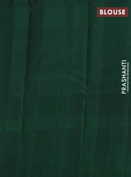 Pure soft silk saree maroon shade and green with allover zari weaves & buttas and simple border