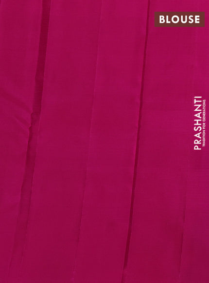 Pure soft silk saree dual shade of purple and pink with allover zari weaves & buttas and simple border
