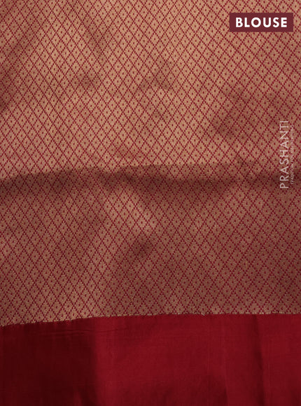 Banarasi katan silk saree purple and maroon with allover zari weaves and zari woven border