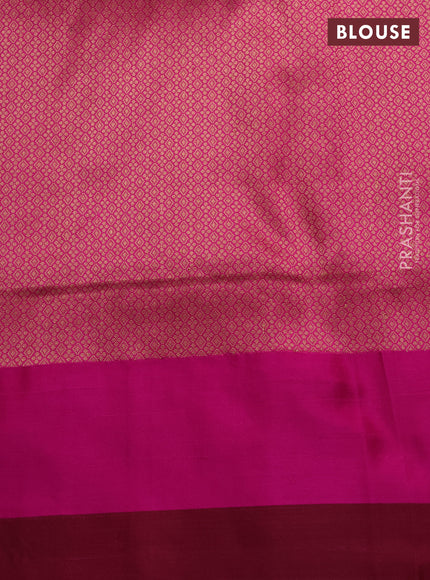 Banarasi katan silk saree red and pink maroon with allover zari weaves and zari woven border