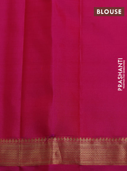Pure kanchipuram silk saree pink with allover zari woven small buttas and zari woven border