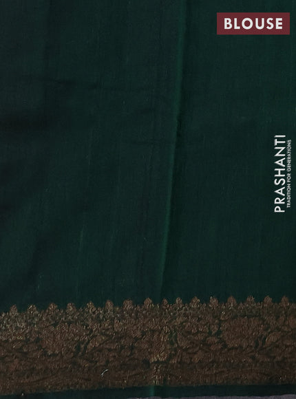 Banarasi raw silk saree purple and green with allover thread & zari woven buttas and thread & zari woven border