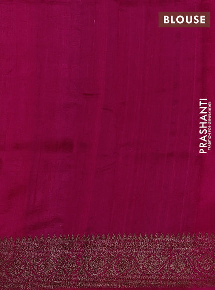 Banarasi raw silk saree lime yellow and pink with allover thread & zari woven weaves and thread & zari woven border
