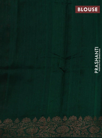 Banarasi raw silk saree pink and green with thread & zari woven buttas and thread & zari woven border