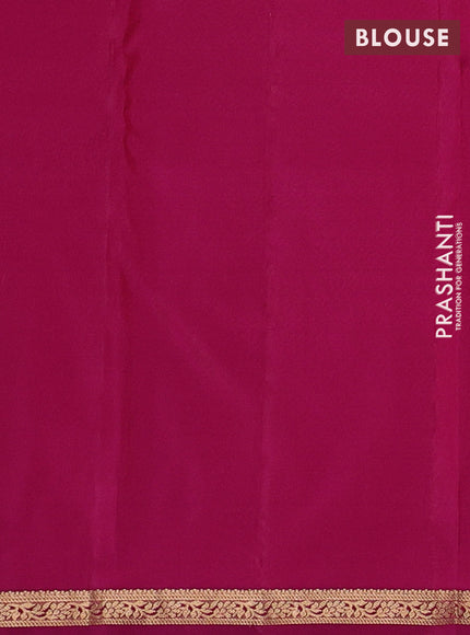 Pure kanchipuram silk saree pink and magenta pink with allover zari woven buttas and small zari woven border