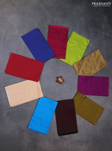 Semi cotton blouse bit Assorted colours and pack of 10
