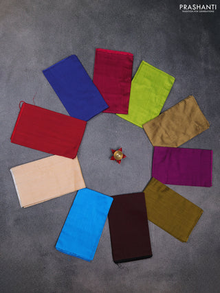Semi cotton blouse bit Assorted colours and pack of 10