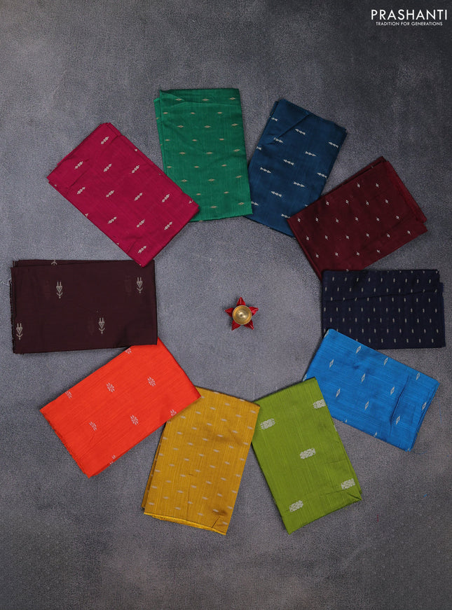 Raw silk blouse bit Assorted colours & design and pack of 10