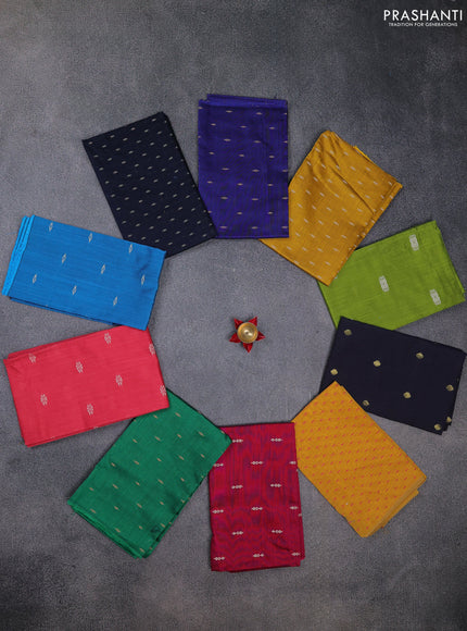 Raw silk blouse bit Assorted colours & design and pack of 10