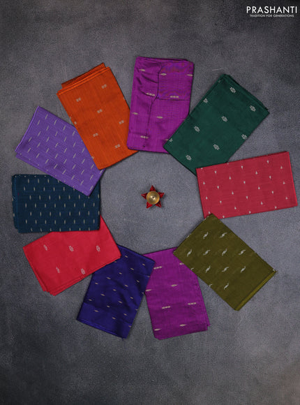 Raw silk blouse bit Assorted colours & design and pack of 10