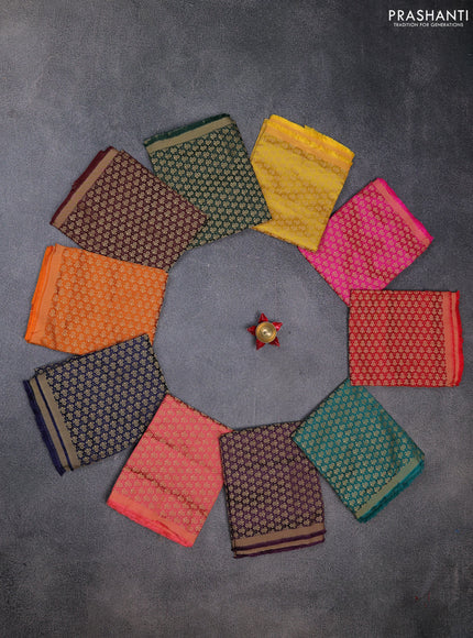 Brocade blouse bit Assorted colours and pack of 10
