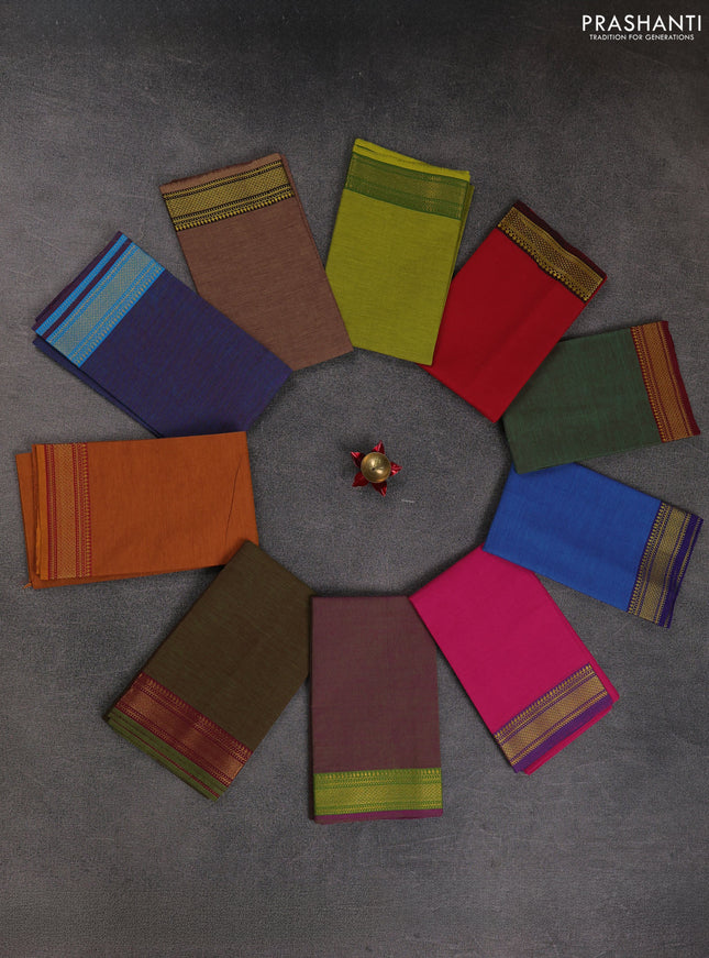 Chettinad cotton blouse bit Assorted colours and pack of 10