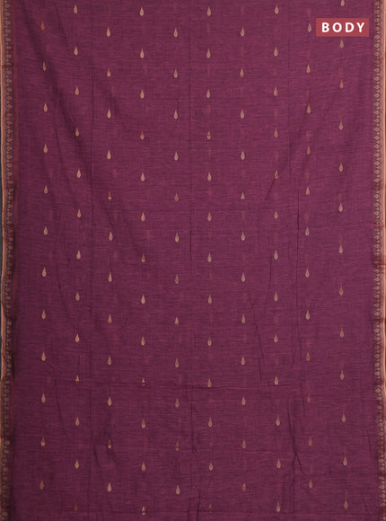 Bengal soft cotton saree light pink with allover thread woven buttas and thread woven border