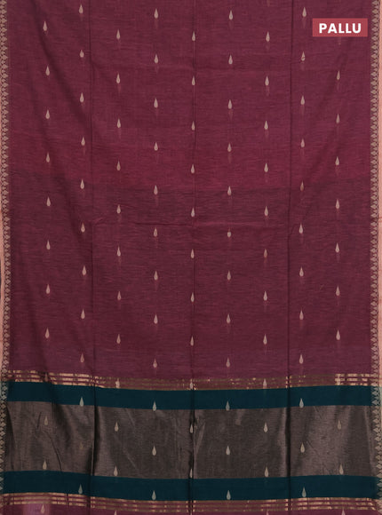 Bengal soft cotton saree light pink and green with allover thread woven buttas and thread woven border