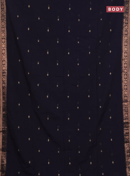 Bengal soft cotton saree deep jamun shade with allover thread woven buttas and zari woven border