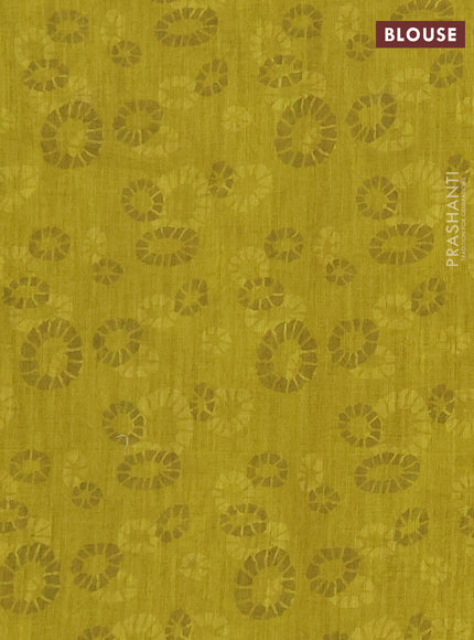 Khadi linen cotton saree lime green with embroidery buttas and kantha stitch work pallu & border