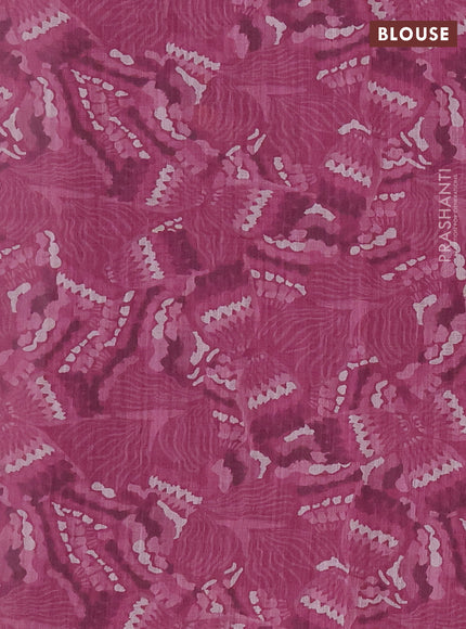 Khadi linen cotton saree wine shade with embroidery buttas and kantha stitch work pallu & border