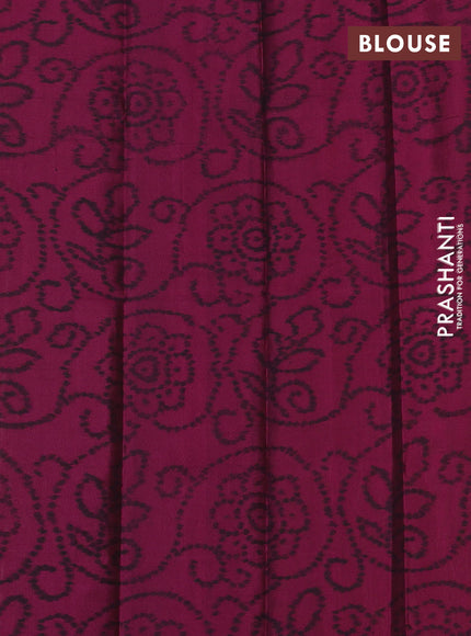 Pure soft silk saree beige and magenta pink with allover zari woven buttas and zari woven border