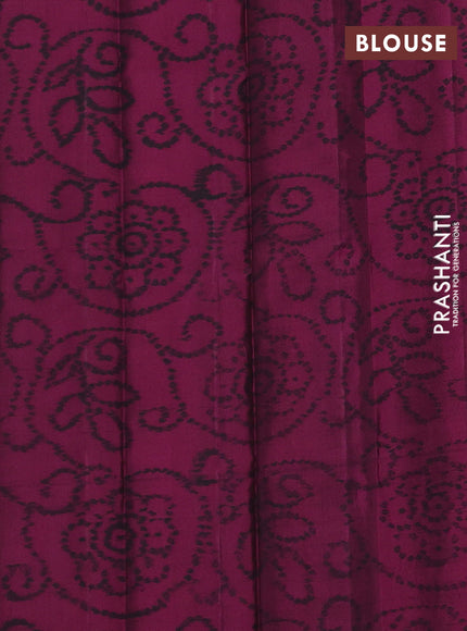 Pure soft silk saree green and dark pink with allover zari woven brocade weaves and zari woven border