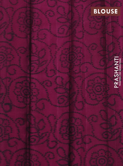 Pure soft silk saree dual shade of bluish green and magenta pink with zari woven buttas and zari woven border