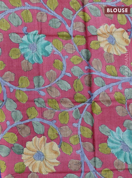 Mangalgiri silk cotton saree dual shade of purple and maroon shade with allover silver zari checked pattern and temple design silver zari woven border