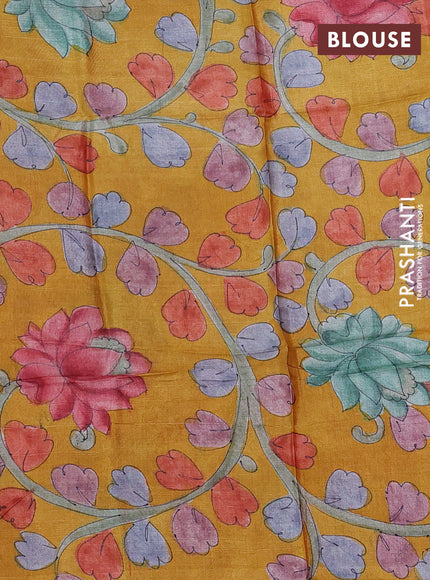 Mangalgiri silk cotton saree red and mustard yellow with allover silver zari checked pattern and temple design silver zari woven border
