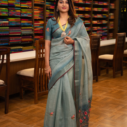 Collection image for: Semi Linen Sarees
