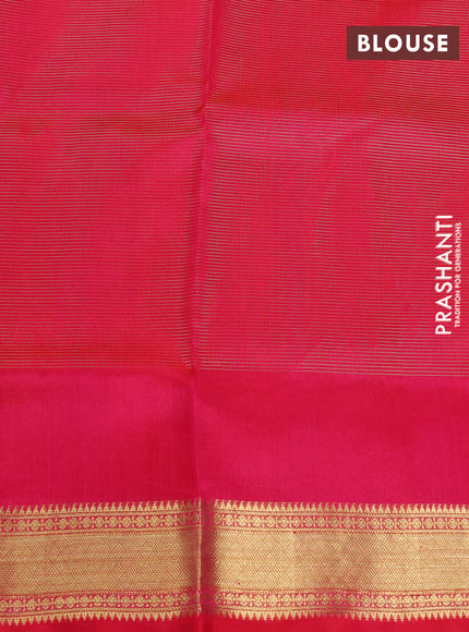 Venkatagiri silk saree pink with allover vairaosi zari woven buttas and zari woven butta border