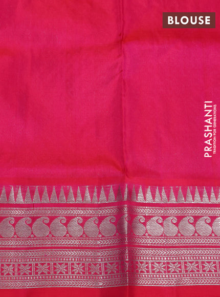 Venkatagiri silk saree purple and pink with zari woven buttas and zari woven border