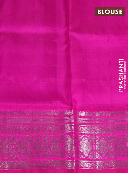 Venkatagiri silk saree purple and pink with allover zari weaves & buttas and zari woven border