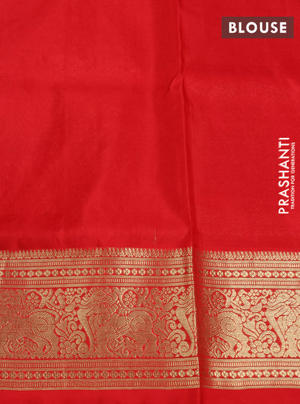 Venkatagiri silk saree purple and red with allover zari checks & buttas and zari woven border