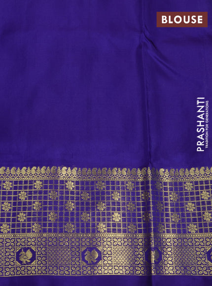 Venkatagiri silk saree dual shade of green  and blue with allover paisley zari woven buttas and zari woven border