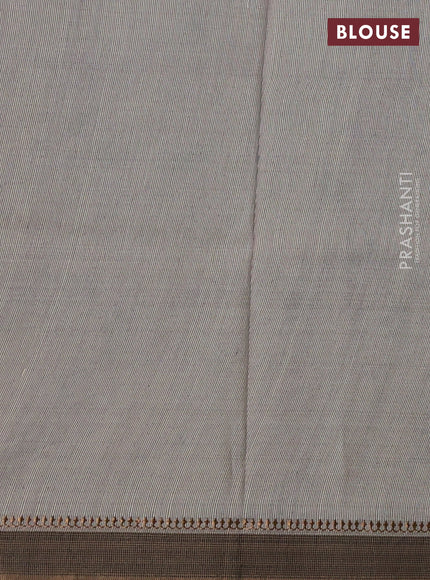 Pure tussar silk saree cream with allover pichwai prints and woven border