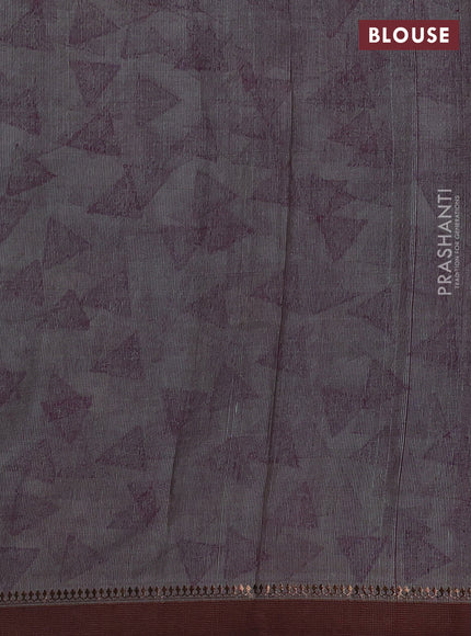 Pure tussar silk saree mild teal green with allover pichwai prints and woven border