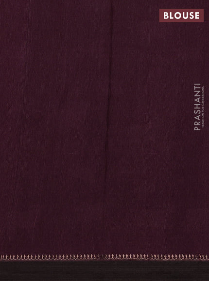 Pure tussar silk saree deep maroon with allover pichwai prints and woven border