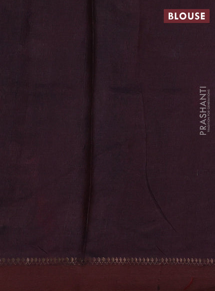 Pure tussar silk saree elephant grey with allover pichwai prints and woven border