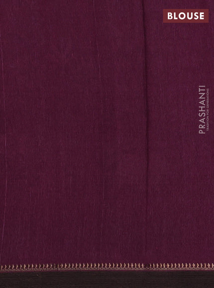 Pure tussar silk saree wine shade with allover pichwai prints and woven border
