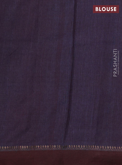 Pure tussar silk saree peacock blue with allover pichwai prints and woven border