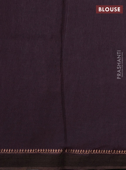 Pure tussar silk saree wine shade with allover pichwai prints and woven border