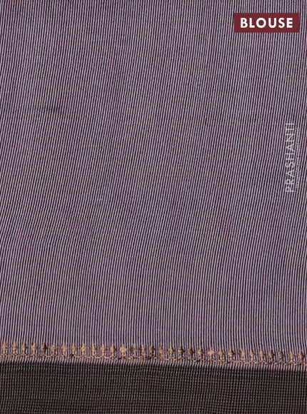 Pure tussar silk saree pastel pink with allover pichwai prints and woven border